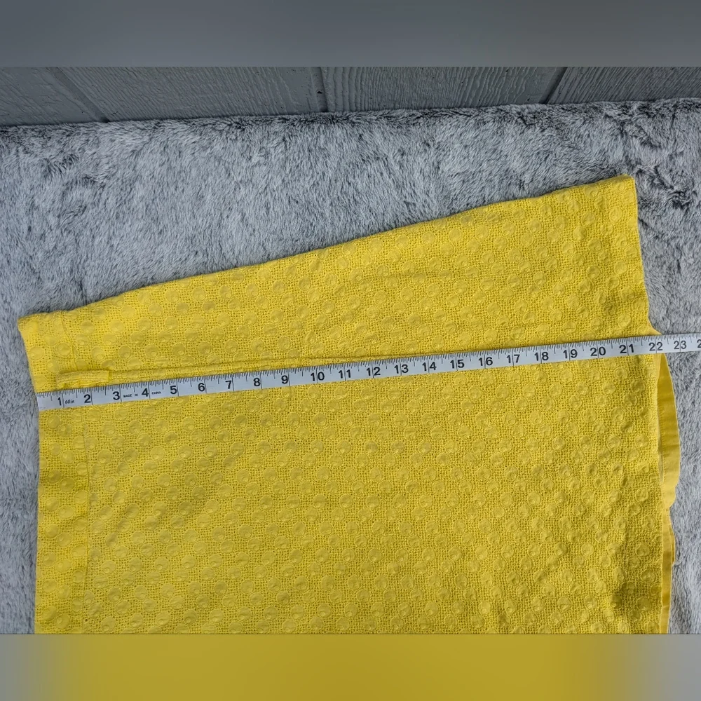 Express Design Studio Eyelet‎ A-Line Mini Skirt Yellow Size 6
